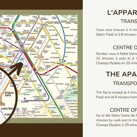 Typical Parisian Duplex#4Pers#Le Marais Apartment Ngoại thất bức ảnh