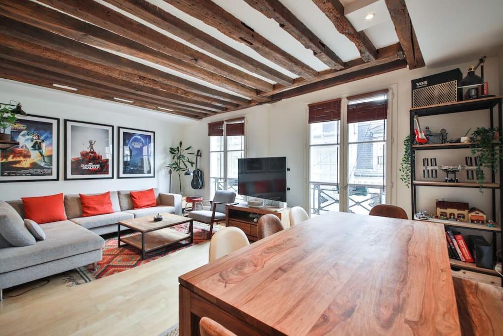 Typical Parisian Duplex#4Pers#Le Marais Apartment Ngoại thất bức ảnh