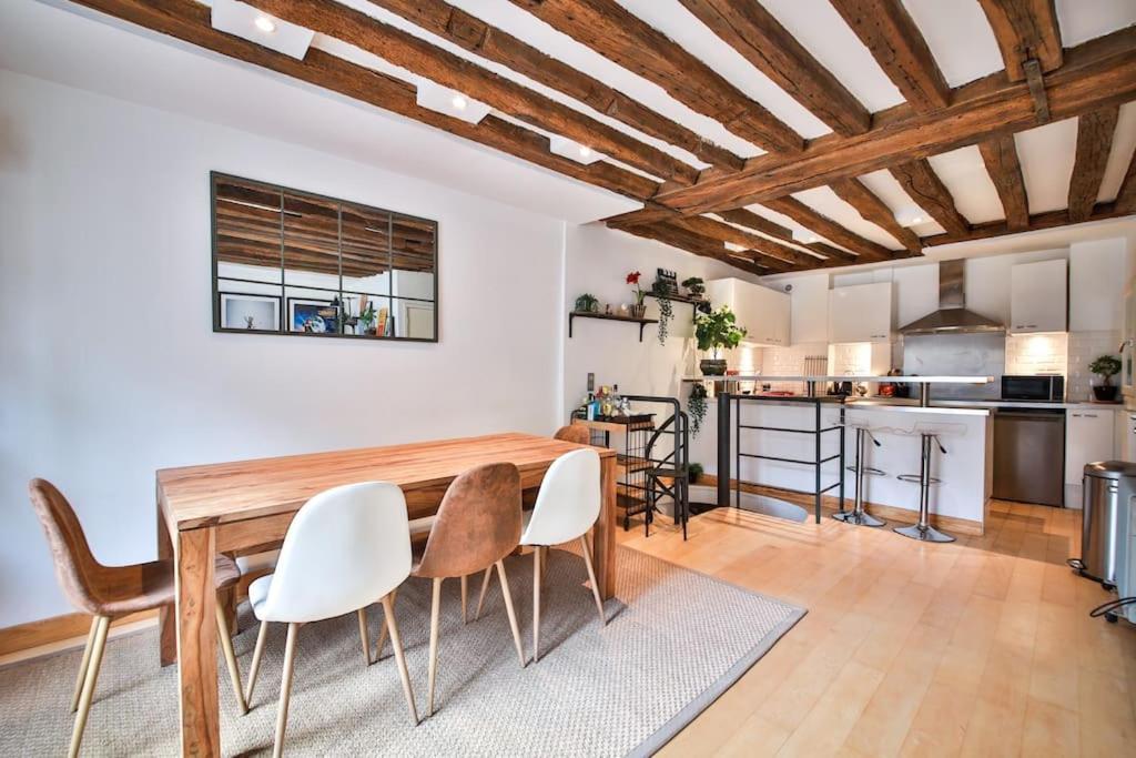 Typical Parisian Duplex#4Pers#Le Marais Apartment Ngoại thất bức ảnh