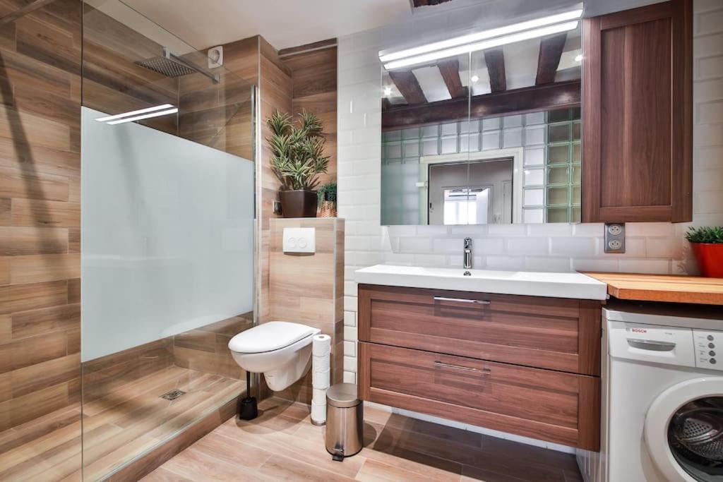 Typical Parisian Duplex#4Pers#Le Marais Apartment Ngoại thất bức ảnh